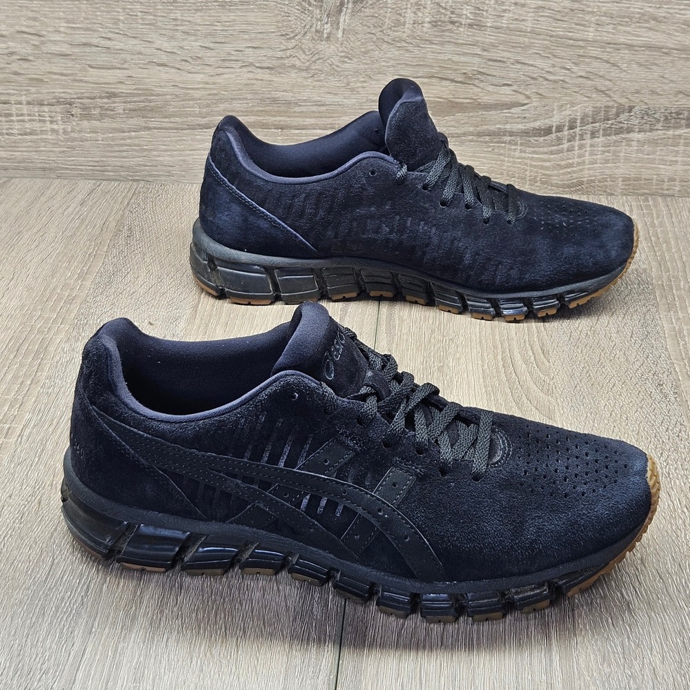 Asics Gel-Quantum 360 Mens Black Gun Suede Running Shoes 1021A105 Size 9